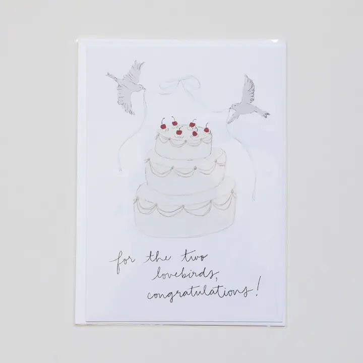 WEDDING CAKE GREETING CARD