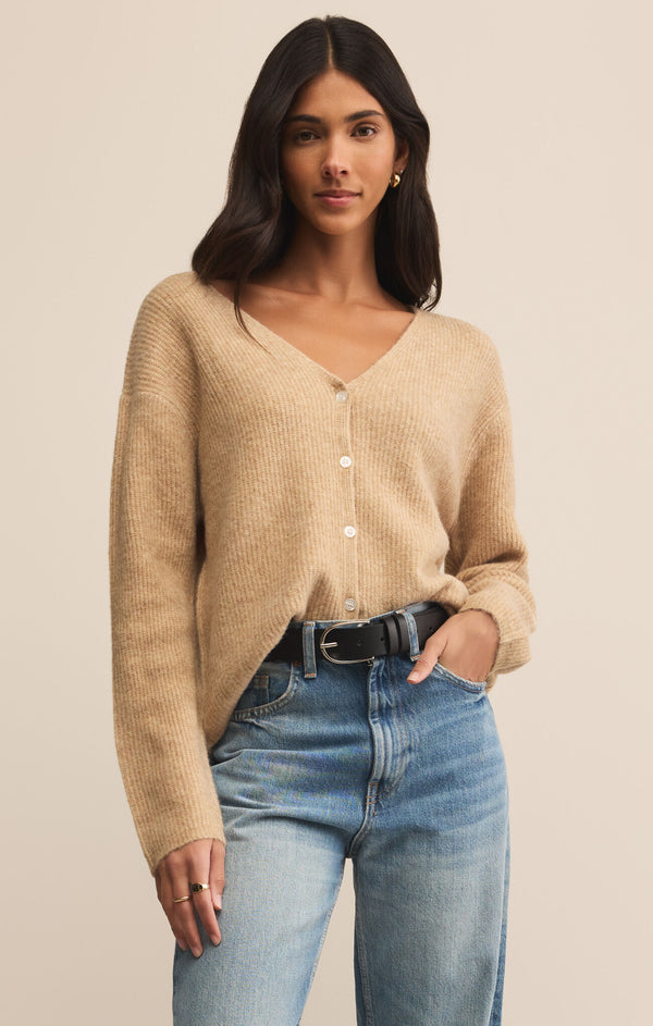 Z SUPPLY EMILE CARDIGAN - BISCUIT