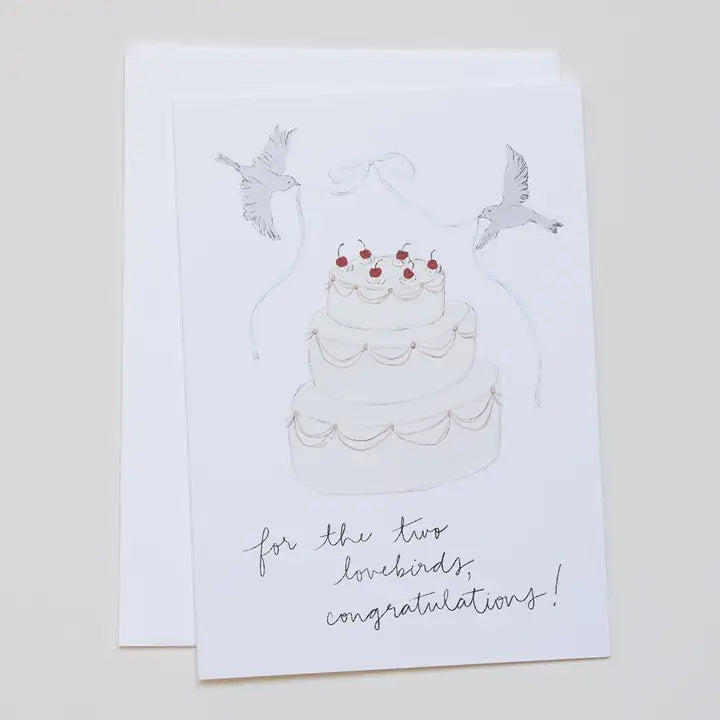 WEDDING CAKE GREETING CARD