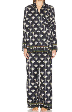 SHOW ME YOUR MUMU CLASSIC PJ SET - BLACK