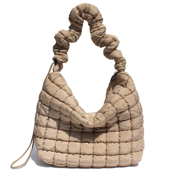 QUILTED CARRYALL BAG - IVORY