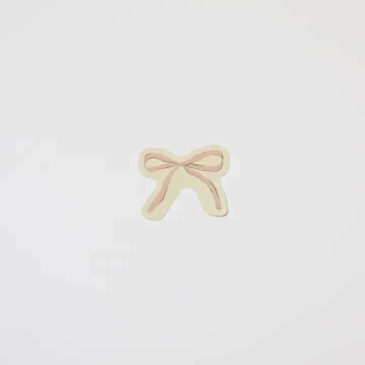 PINK RIBBON BOW STICKER