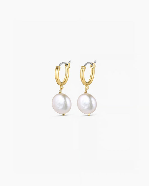 GORJANA REESE PEARL HUGGIES - GOLD