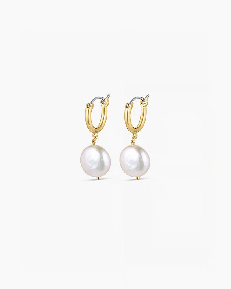 GORJANA REESE PEARL HUGGIES - GOLD