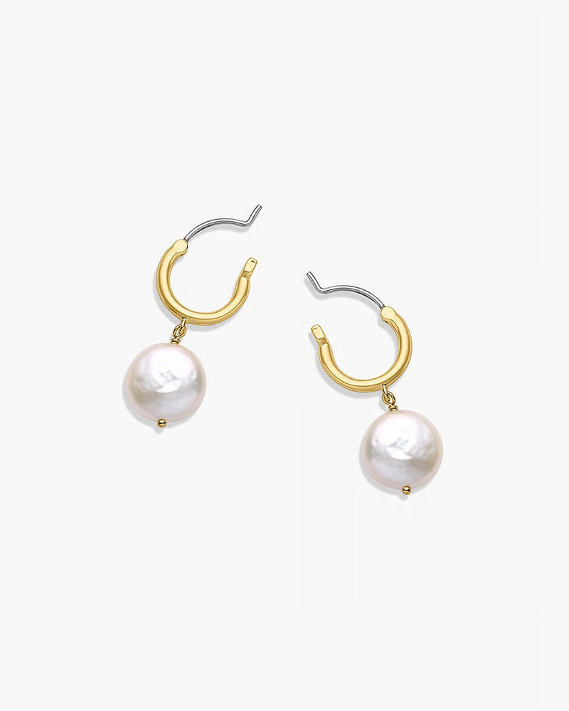 GORJANA REESE PEARL HUGGIES - GOLD