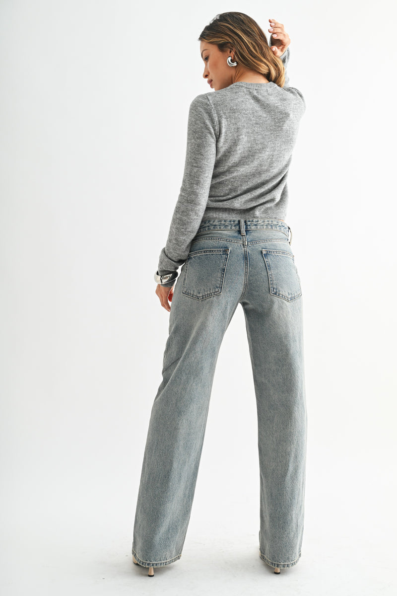 TINT RELAXED STRAIGHT LEG JEANS - VINTAGE LIGHT