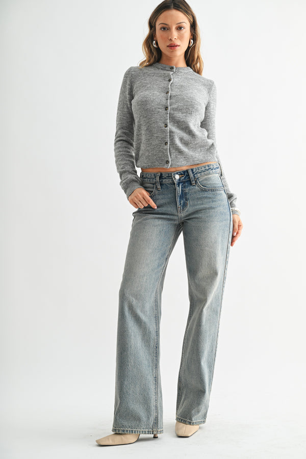 TINT RELAXED STRAIGHT LEG JEANS - VINTAGE LIGHT