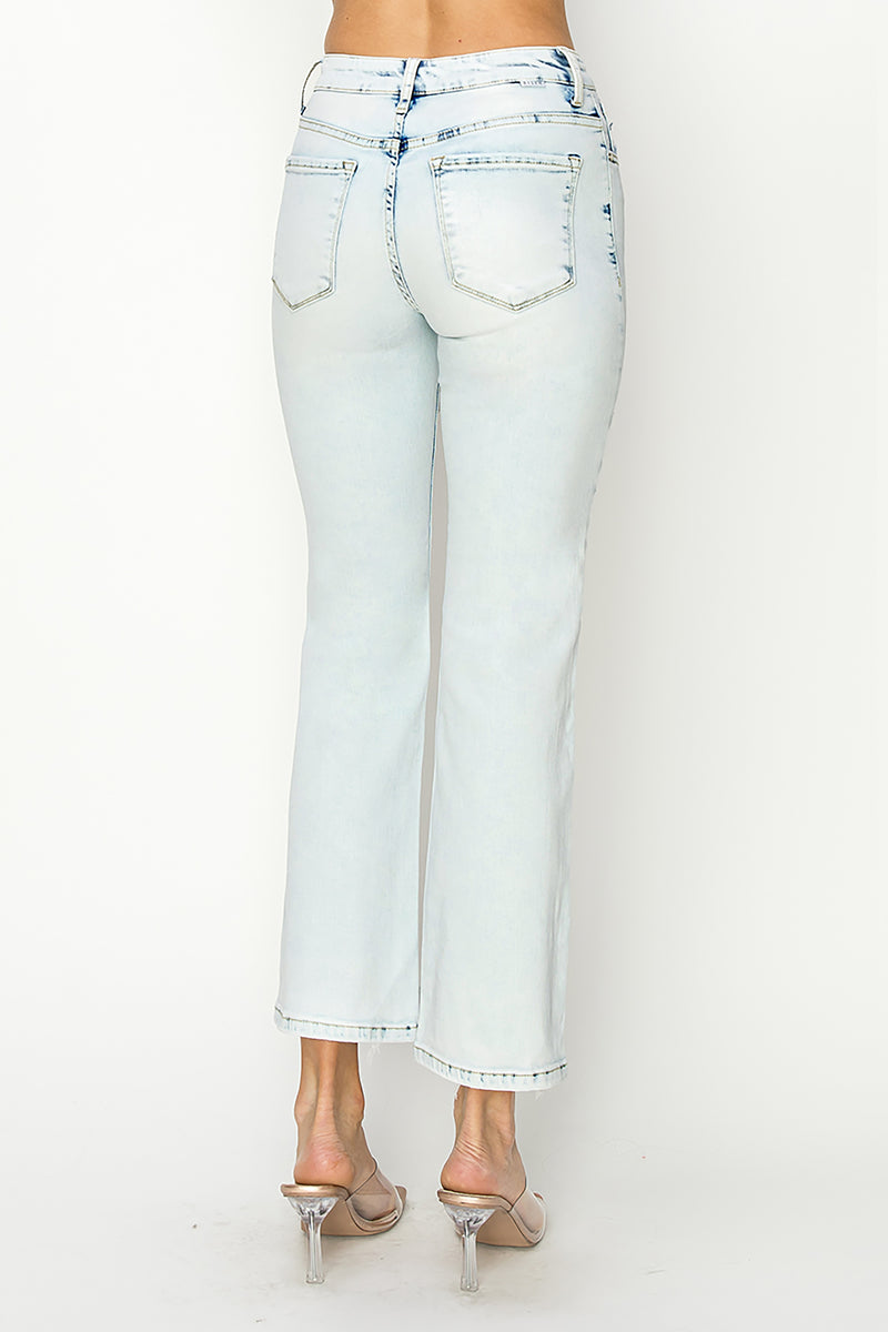HIGH RISE RELAXED STRAIGHT JEANS - ACID LIGHT