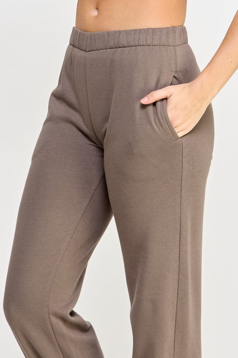 FLEECE JOGGERS - FOSSIL