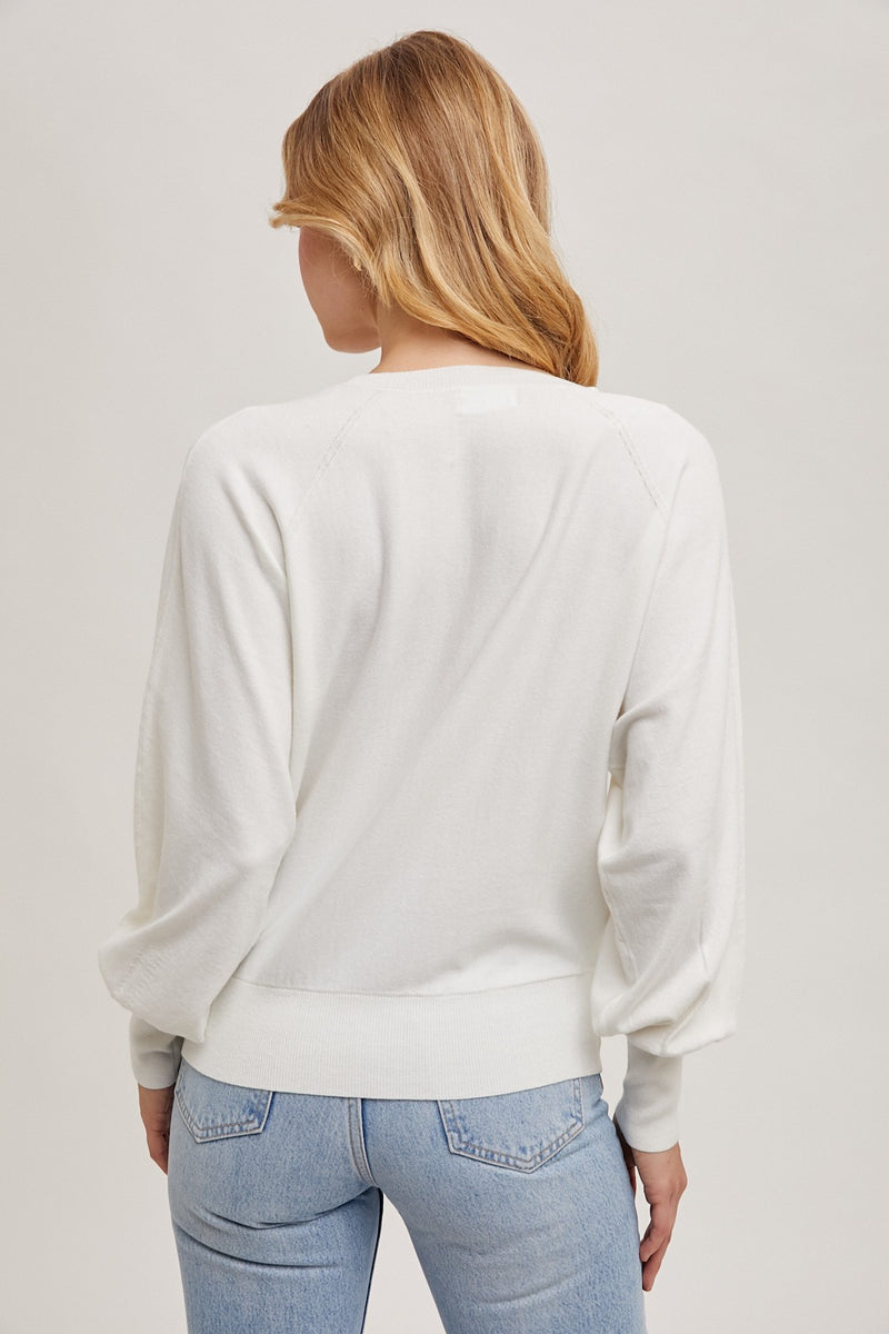 LIGHTWEIGHT KNIT WEATER - IVORY