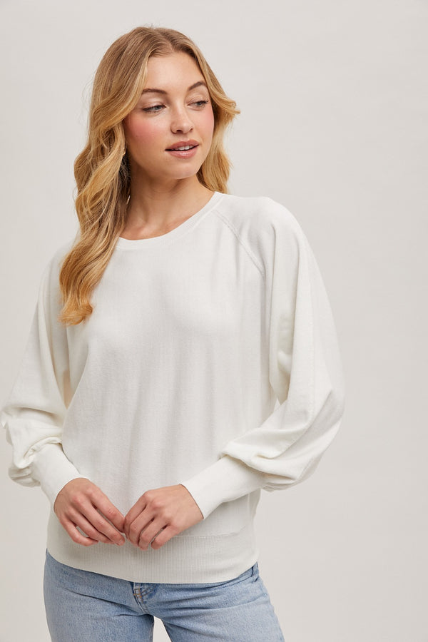 LIGHTWEIGHT KNIT WEATER - IVORY