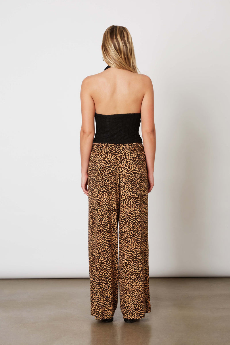 WIDE LEG LOUNGE PANTS - LEOPARD