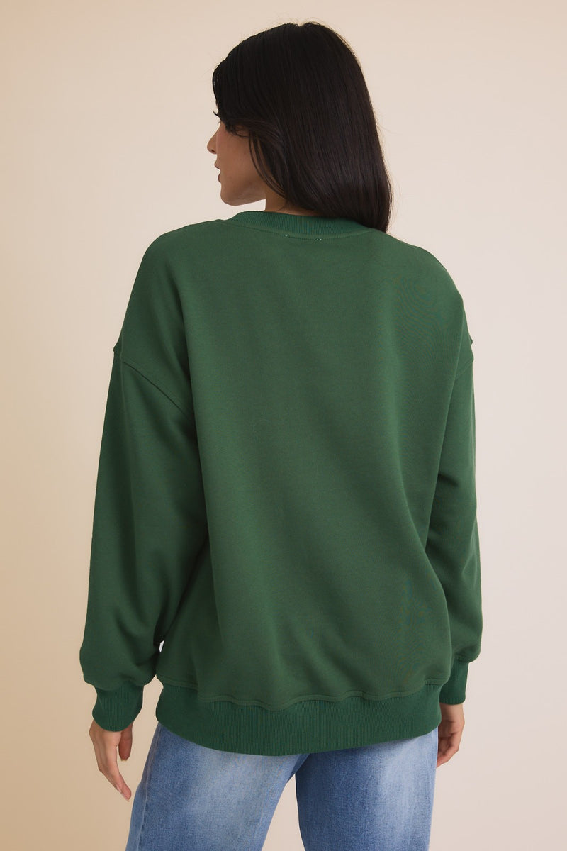 'COSTA D' AMALFI' SWEATSHIRT - GREEN