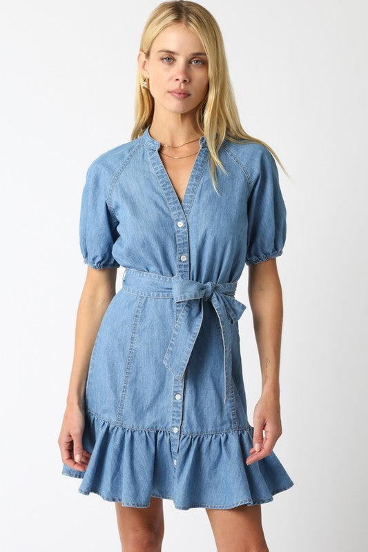 NOVA DENIM DRESS - LIGHT DENIM