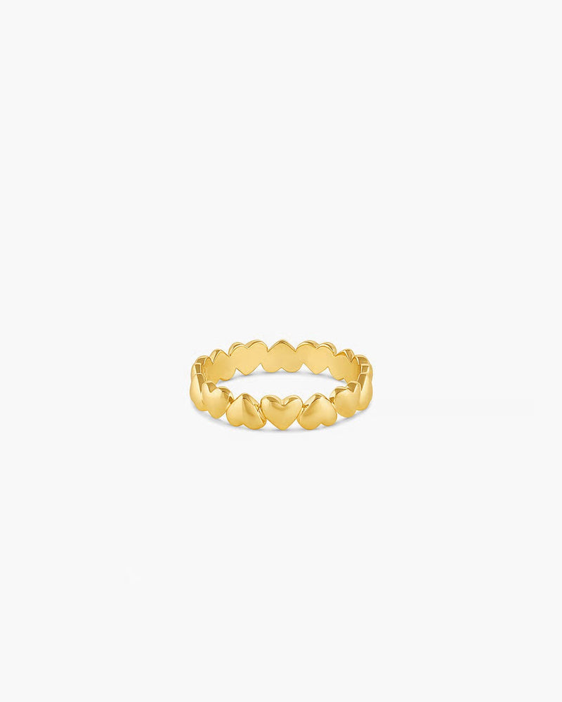 GORJANA LOU HEART RING - GOLD