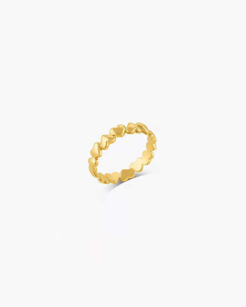 GORJANA LOU HEART RING - GOLD