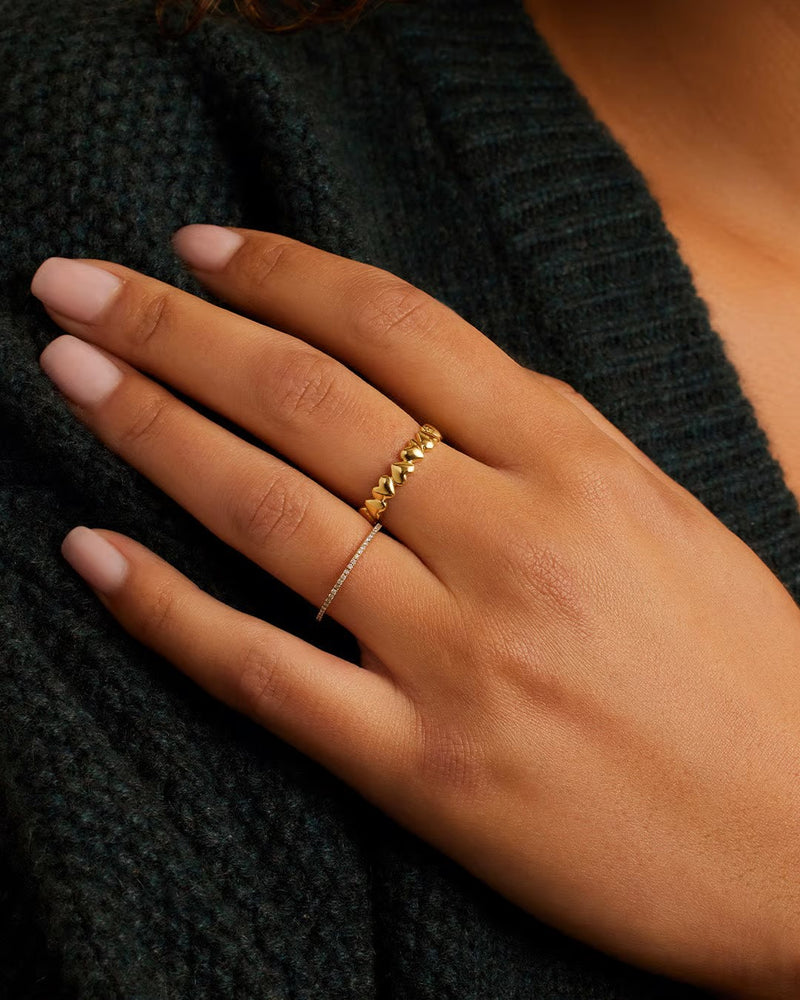 GORJANA LOU HEART RING - GOLD