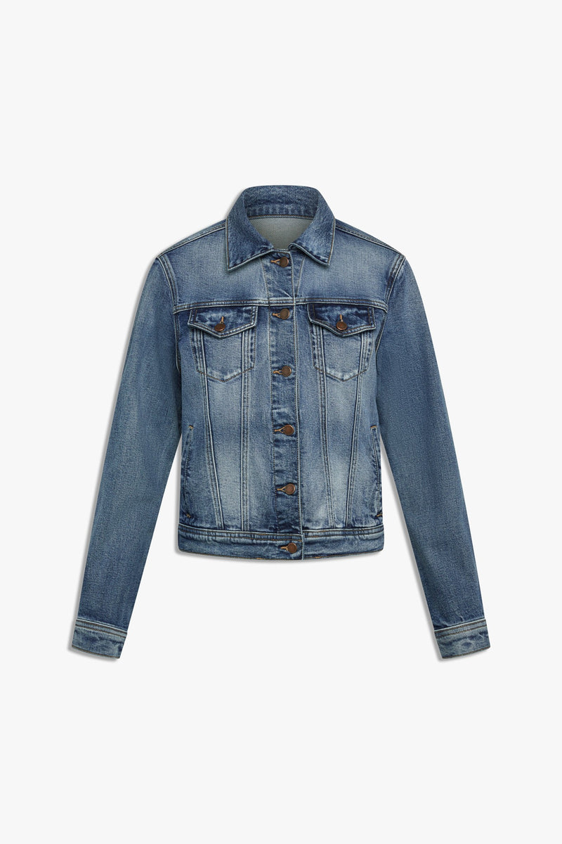 STRETCH DENIM JACKET - MEDIUM DENIM