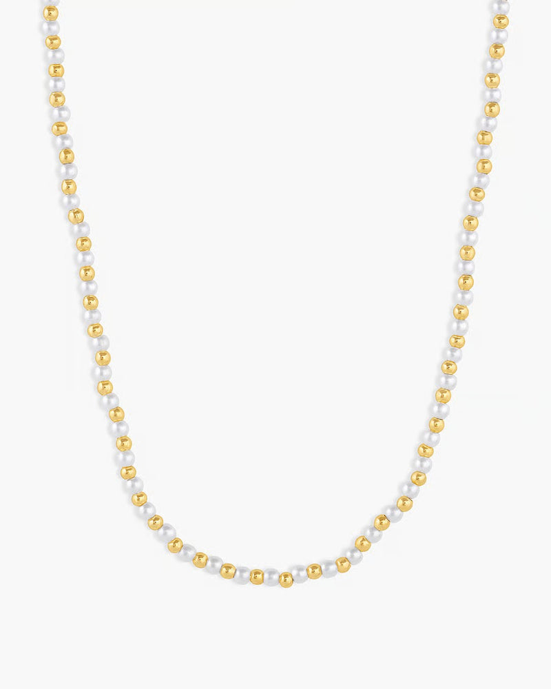 GORJANA POPPY PEARL NECKLACE - GOLD