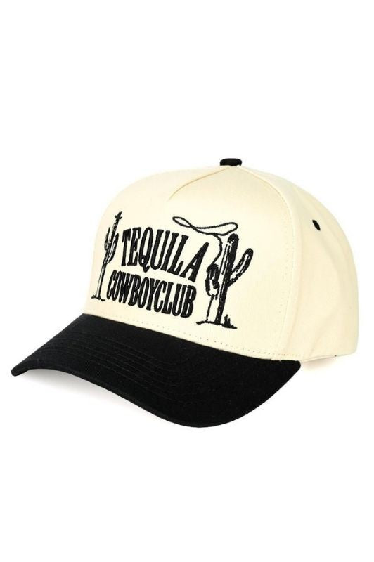 TEQUILA COWBOY CLUB TRUCKER HAT - BLACK
