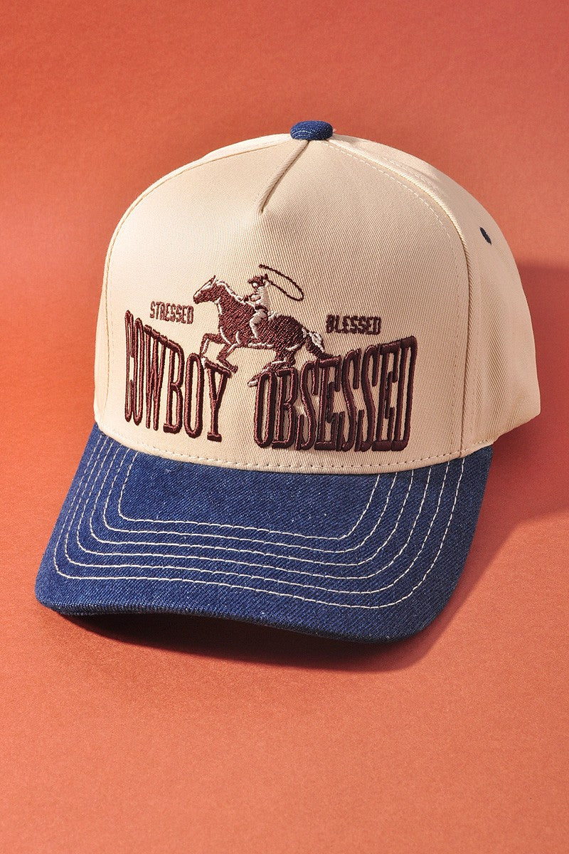 COWBOY OBSESSED TRUCKER HAT -
