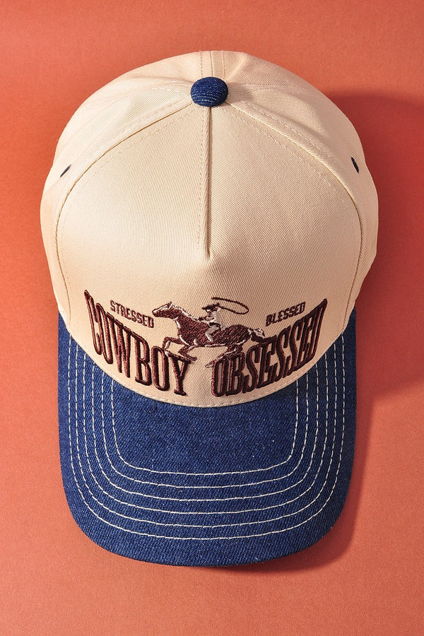 COWBOY OBSESSED TRUCKER HAT -