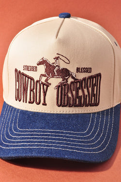 COWBOY OBSESSED TRUCKER HAT -