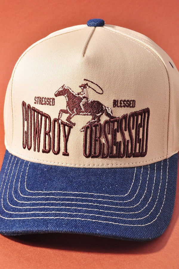COWBOY OBSESSED TRUCKER HAT -