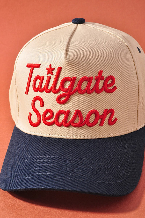 TAILGATE SEASON TRUCKER HAT - NAVY/RED
