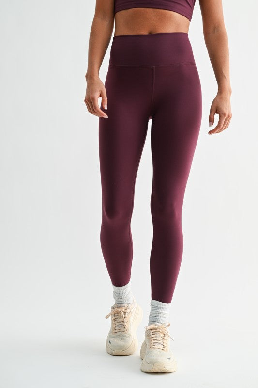 CLOUD LIGHT CONTOUR LEGGINGS - DARK PLUM