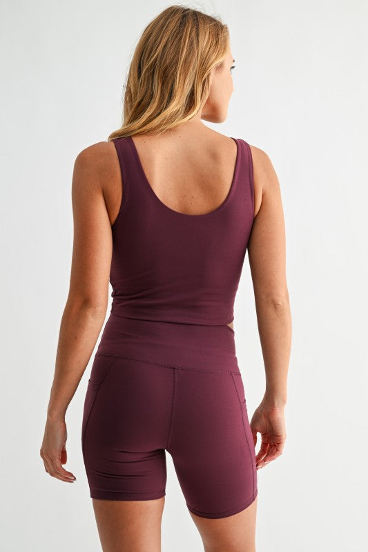 CLOUD LIGHT SCOOP ACTIVE TANK - DARK PLUM