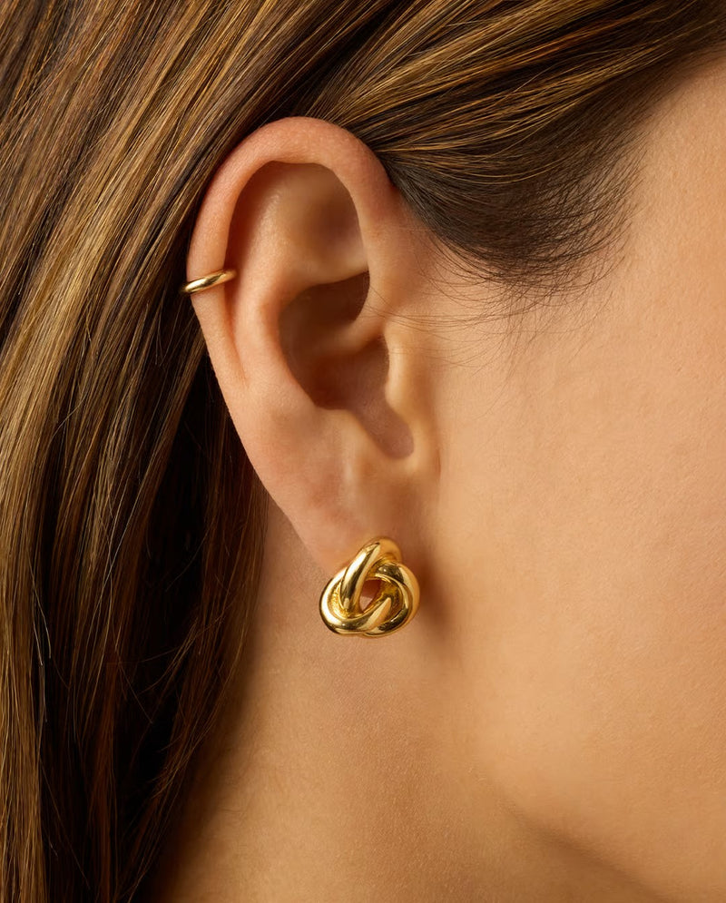 GORJANA INFINITY KNOT STUDS - GOLD