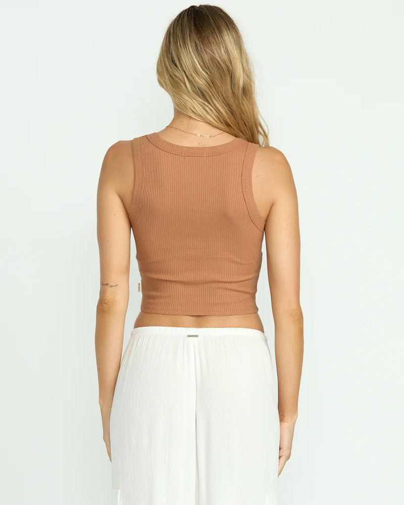 BILLABONG RERUN TANK - ROSE BROWN