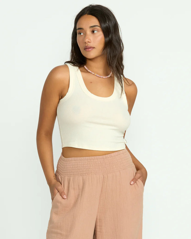 BILLABONG RERUN TANK - WHITECAP