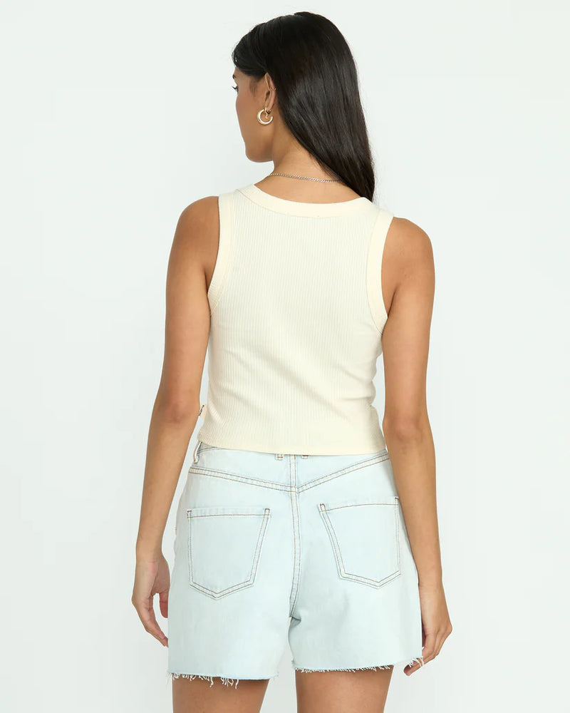BILLABONG RERUN TANK - WHITECAP