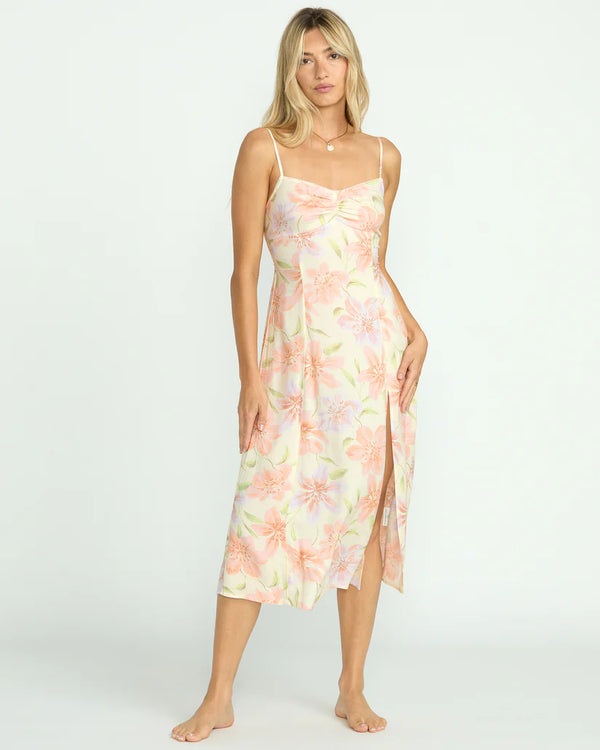 BILLABONG SUNSET LOVE DRESS - BUTTER