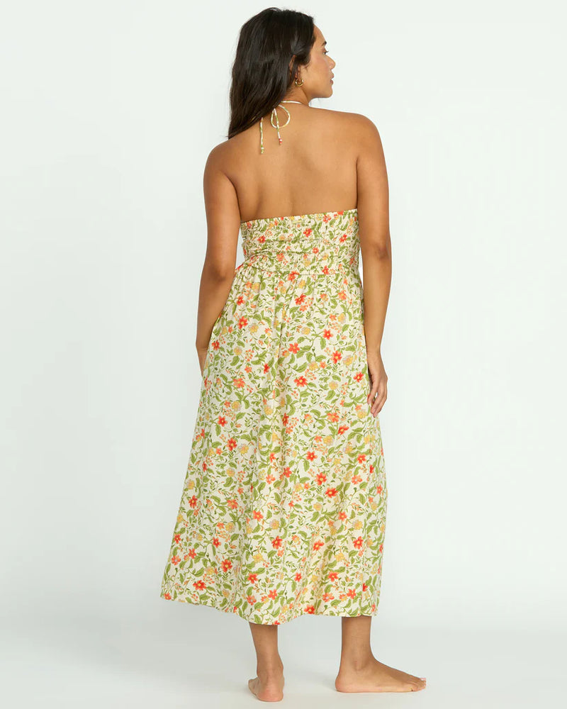 BILLABONG IN YOUR HEART MIDI DRESS - CREAM MULTI