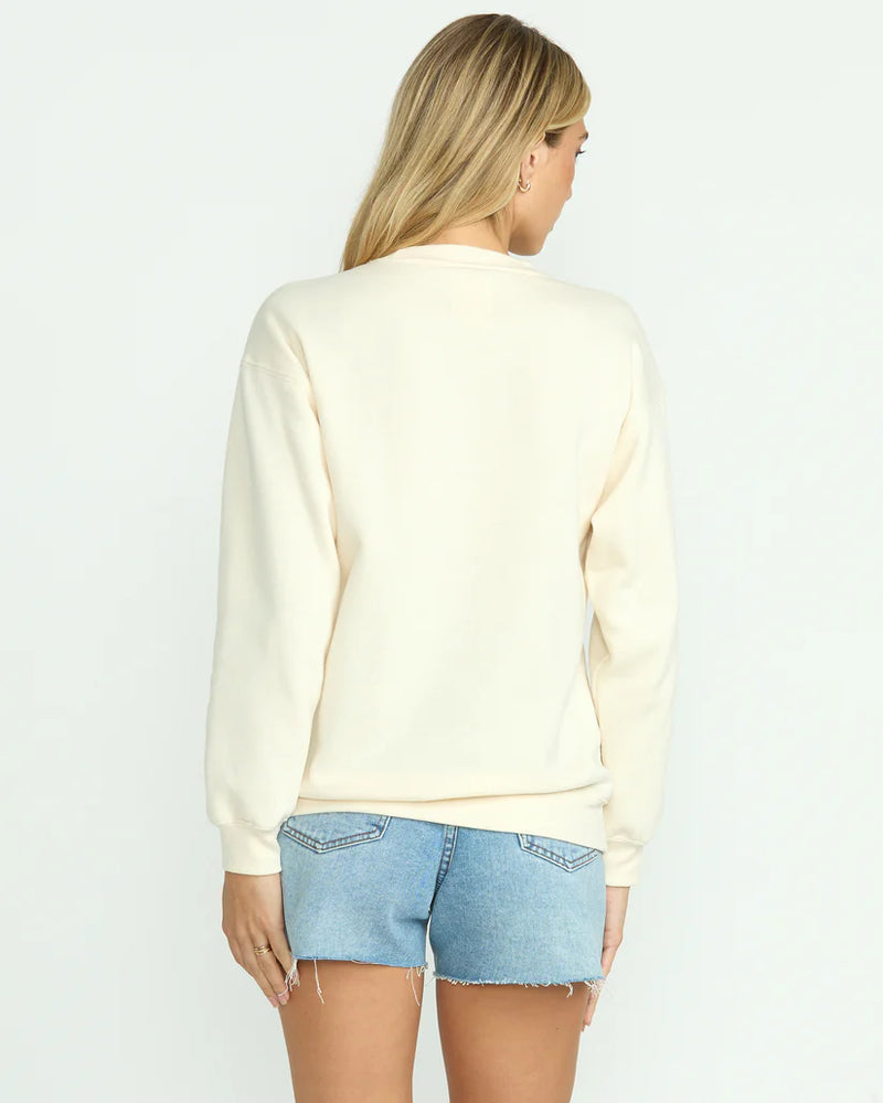 BILLABONG PARADISE AWAITS CREWNECK SWEATSHIRT - WHITECAP