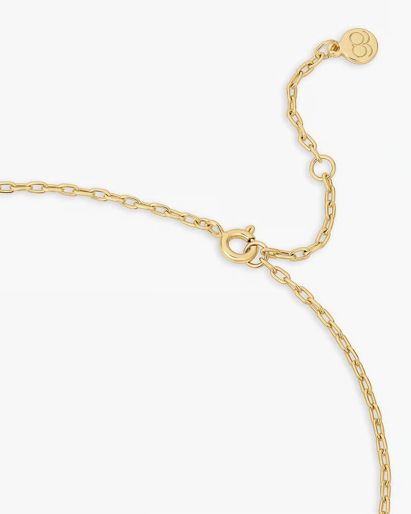 GORJANA HEART PADLOCK INTERLOCKING NECKLACE - GOLD