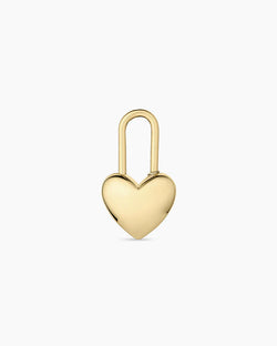 GORJANA HEART PADLOCK CHARM - GOLD