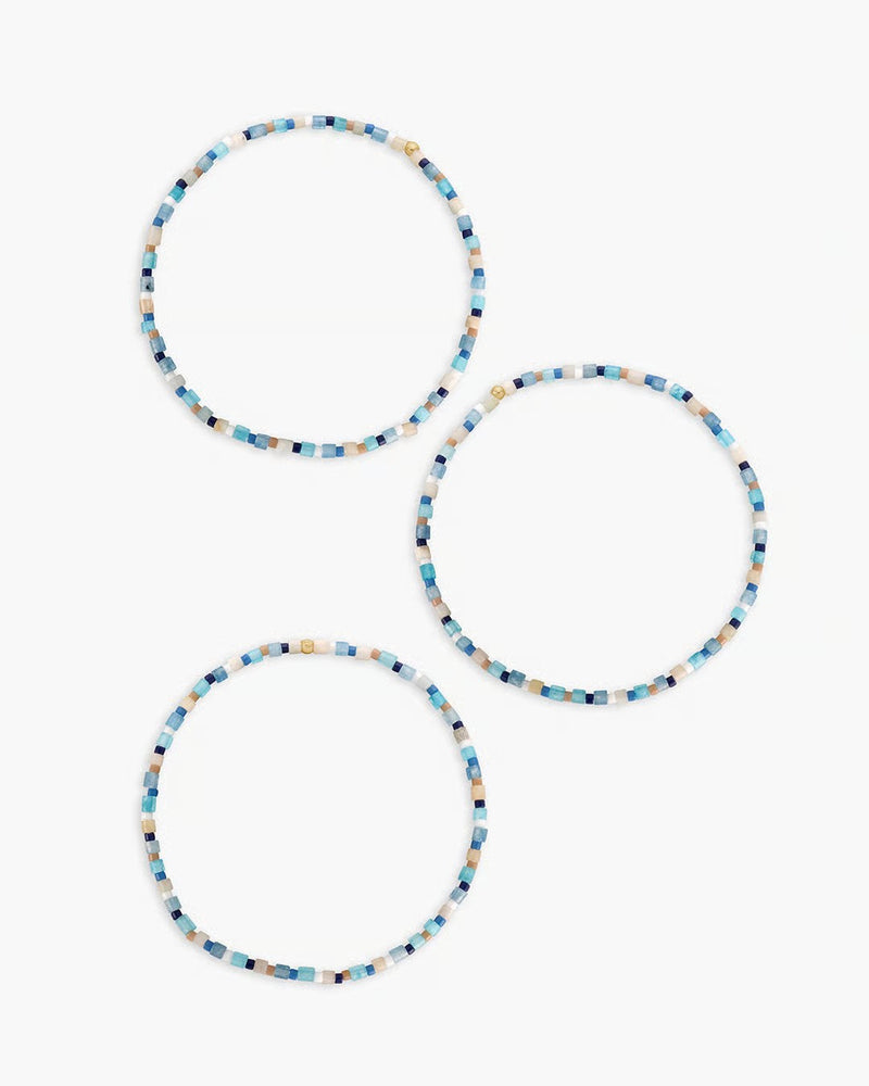 GORJANA HARBOR BRACELET SET - MIX AMAZONITE