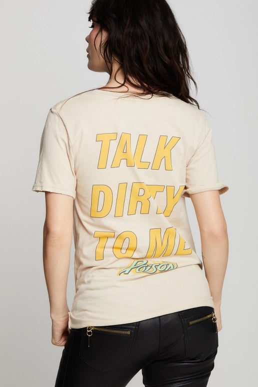 POISON TALK DIRTY TO ME TEE SHIRT - OLD LACE