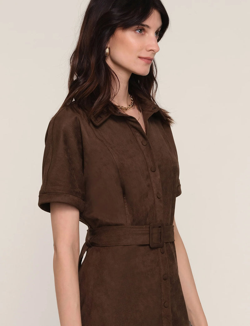HEARTLOOM MARGOT  DRESS - ESPRESSO