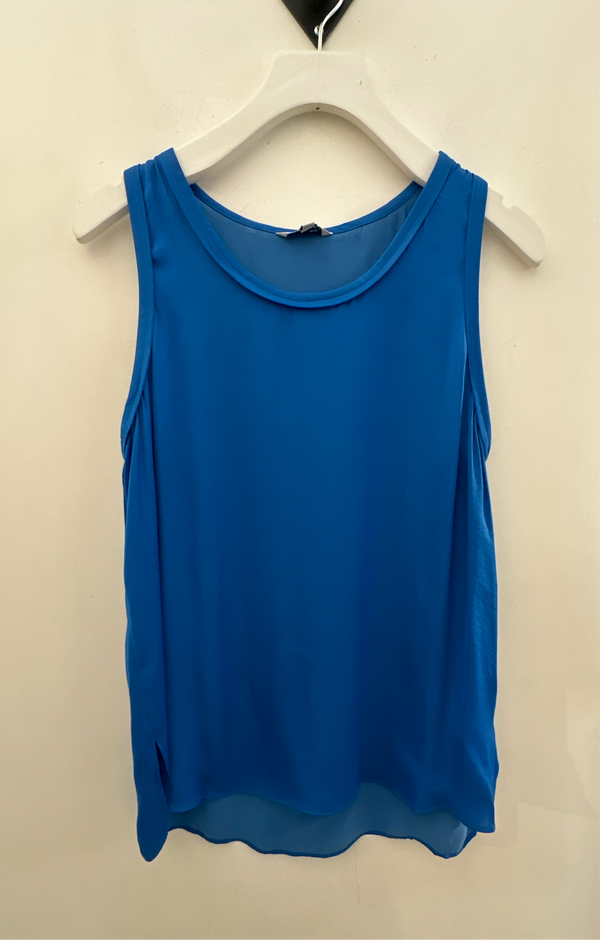 SCOOP NECK TANK TOP - FRENCH BLUE