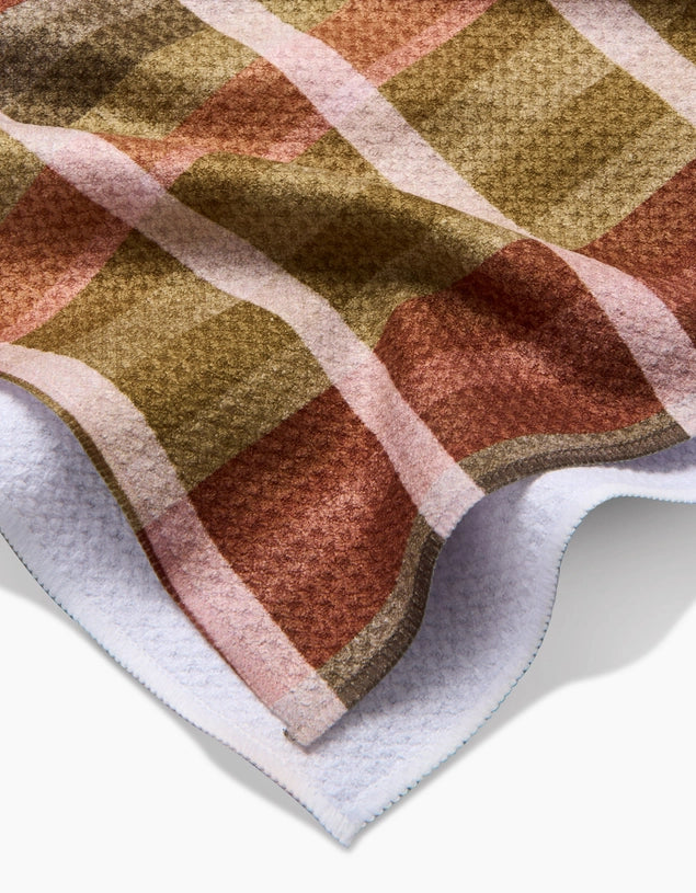 GEOMETRY KITCHEN TEA TOWELS - FALL HARVEST STRIPES