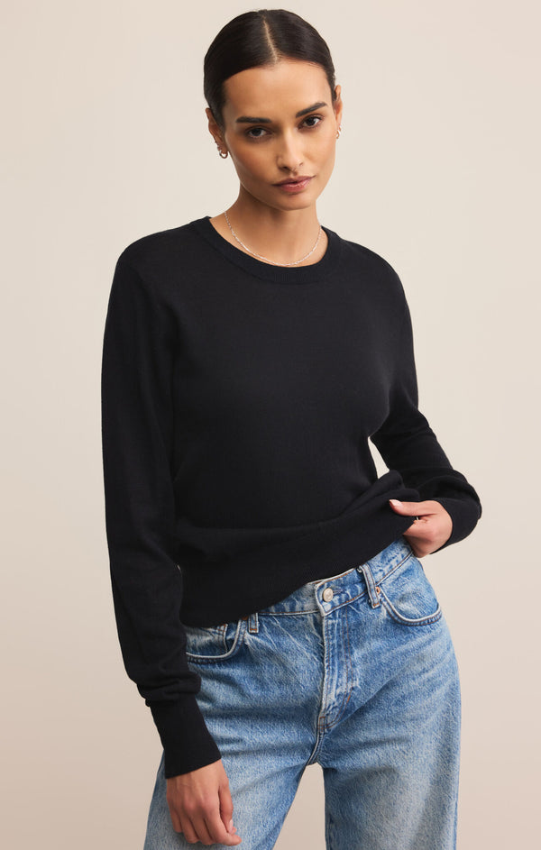 Z SUPPLY PERFECT LAYER SWEATER - BLACK
