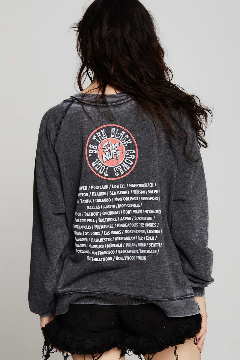 RECYCLED KARMA THE BLACK CROWES SWEATSHIRT - BLACK
