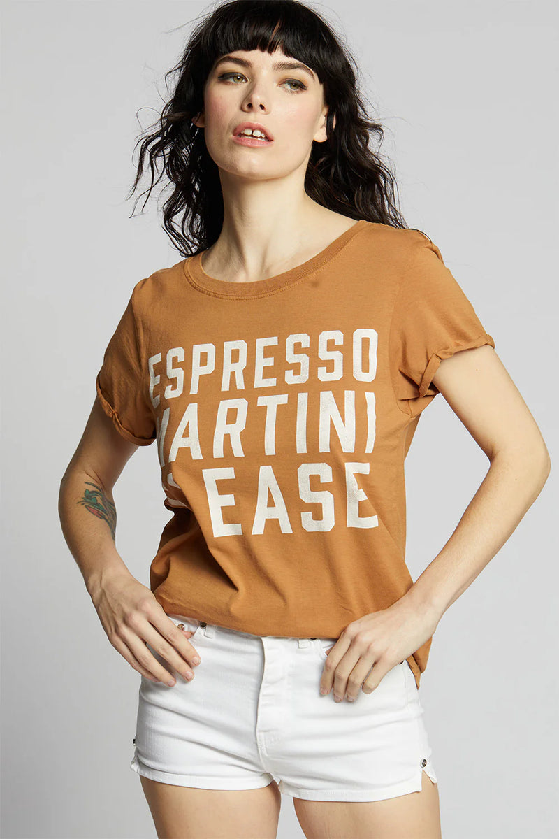 RECYCLED KARMA ESPRESSO MARTINI PLEASE TEE - ESPRESSO