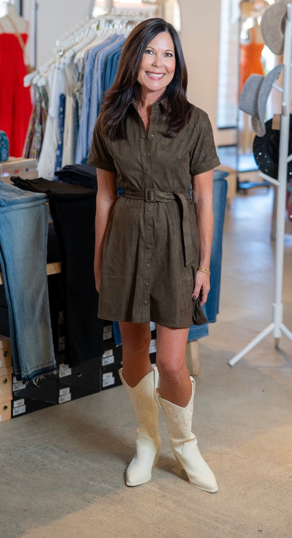 HEARTLOOM MARGOT  DRESS - ESPRESSO
