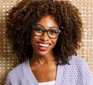 PEEPERS SINCLAIR EYEGLASSES - CHARCOAL HORN/BLUSH